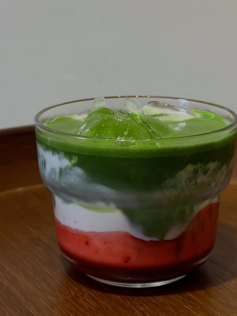 Strawberry Matcha Latte